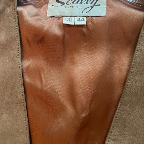 Skully brown leather vest! - Picture 3 of 4
